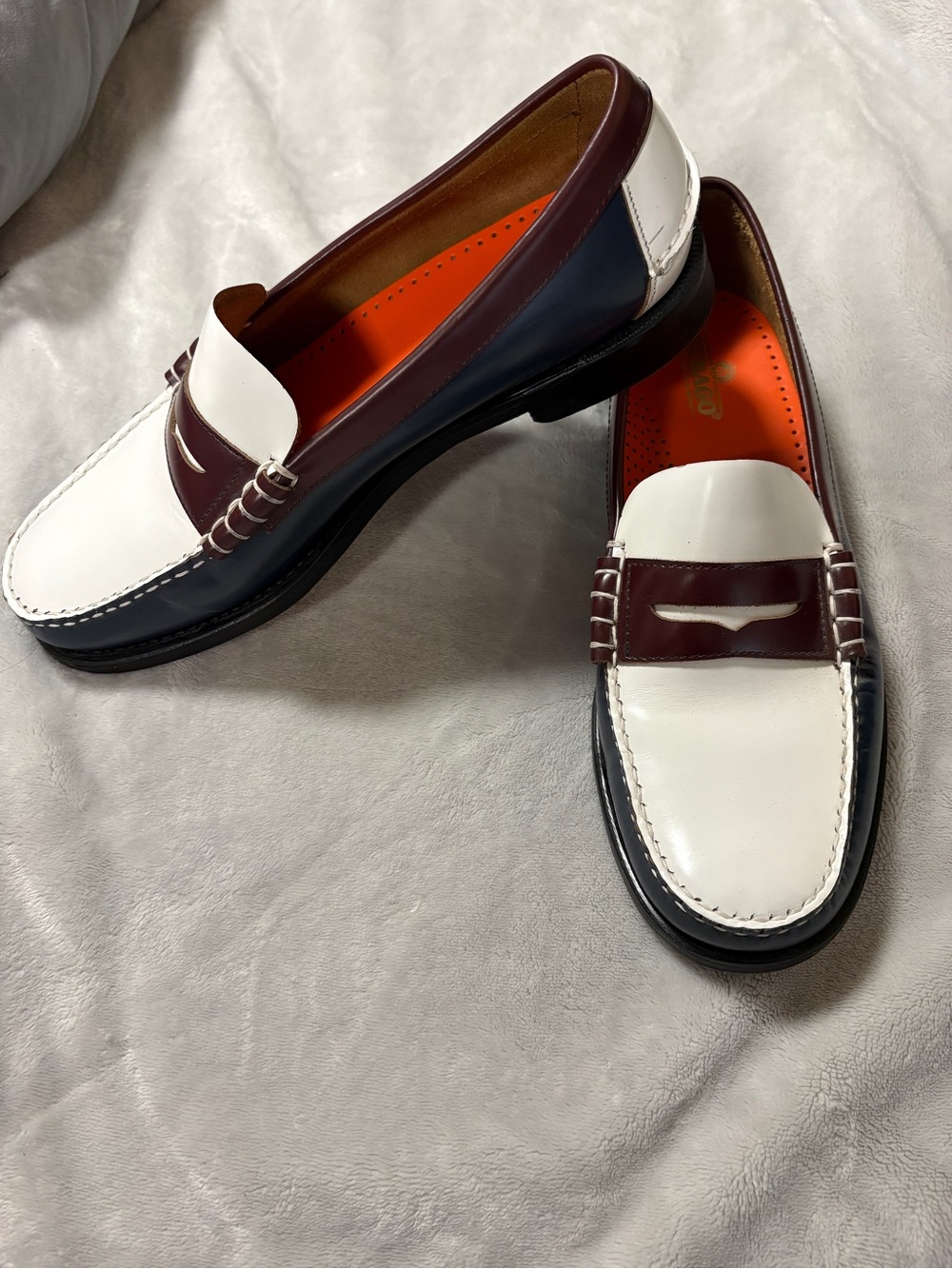 Sebago Tri Tone Leather Loafers Size 11
